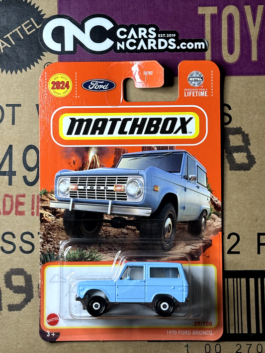 2024 Matchbox 1970 Ford Bronco 29/100 (Small Card Crease)