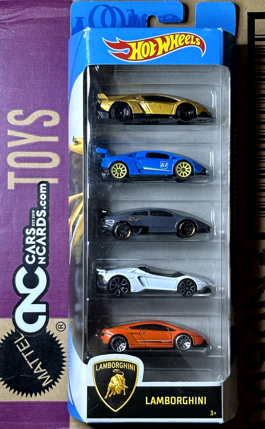 2020 Hot Wheels Lamborghini 5 Pack Aventador/Huracan/Gallardo/Murcielago