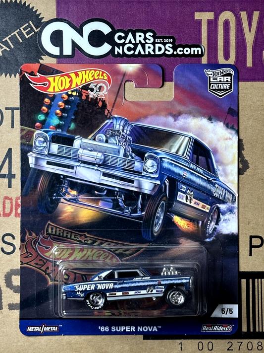 2018 Hot Wheels Premium Car Culture 5/5 Dragstrip Demons '66 Super Nova