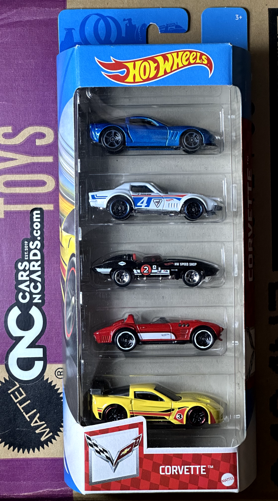 2021 Hot Wheels Corvette 5 Pack C6R/C2 Grandsport/ C3/ C1 Stingray