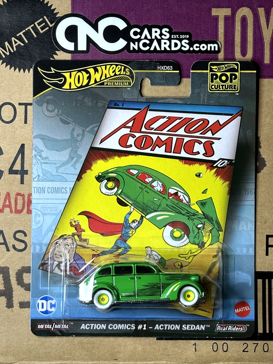 2024 Hot Wheels Premium Pop Culture DC Comics Action Comics #1 - Action Sedan