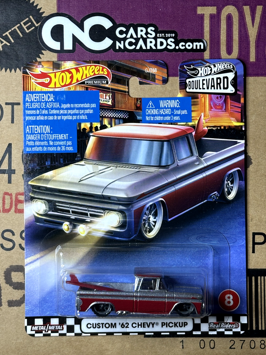 2020 Hot Wheels Premium Boulevard #8 Custom '62 Chevy Pickup