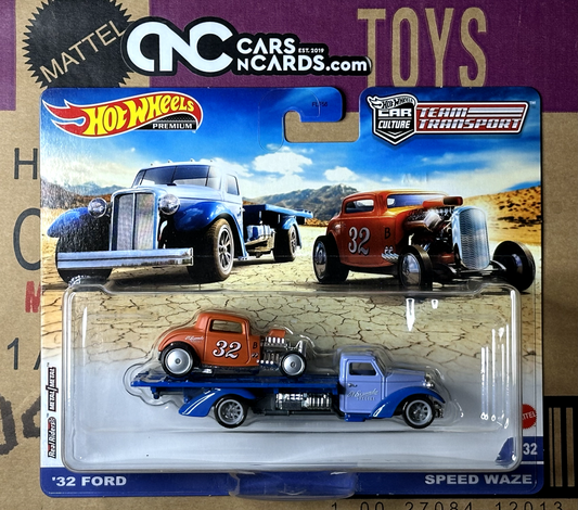 2021 Hot Wheels Premium Car Culture Team Transport '32 Ford Speed Waze #32