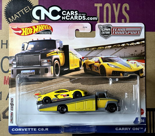 2022 Hot Wheels Premium Team Transport Corvette C8R #36 (Inside Blister Cracked)