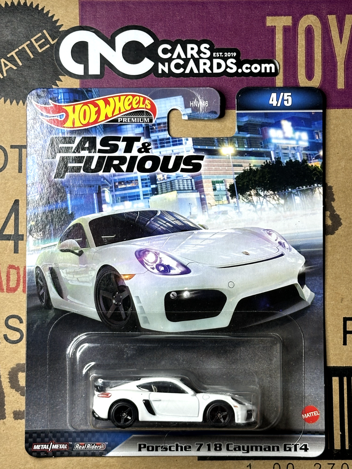 2023 Hot Wheels Premium Fast & Furious 4/5 Porsche 718 Cayman GT4