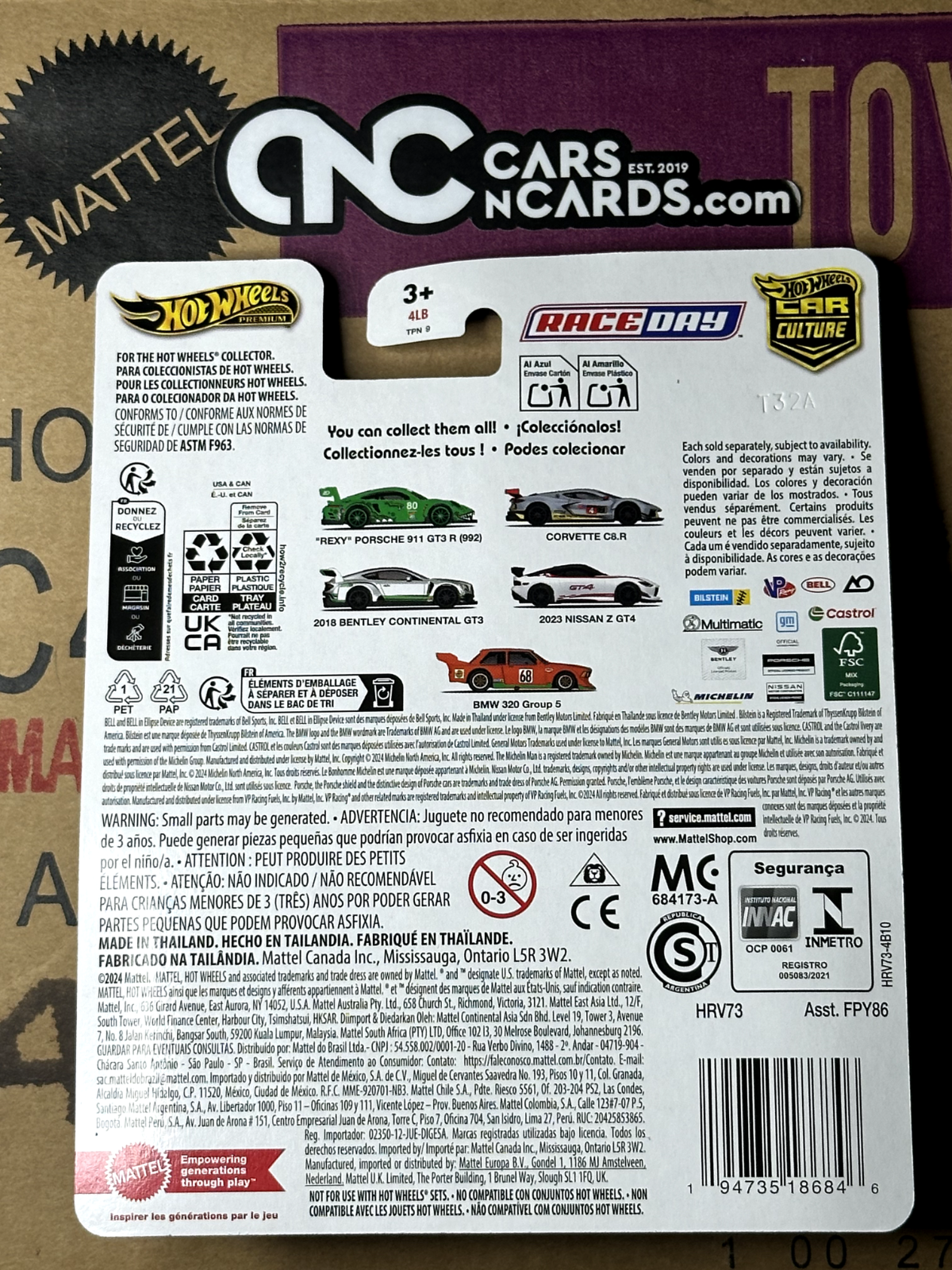 2024 Hot Wheels Premium Car Culture Race Day 4/5 2023 Nissan Z GT4