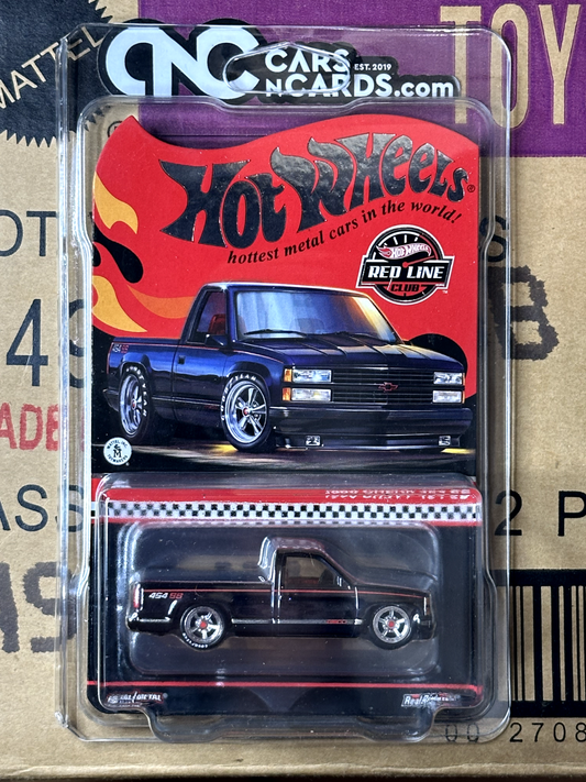 2022 Hot Wheels RLC Red Line Club 1990 Chevy 454 SS Black With Protector