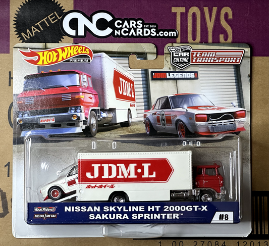 2019 Hot Wheels Premium Team Transport #8 Nissan Skyline (Cracked Blister)