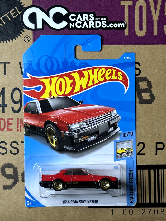 2018 Hot Wheels Factory Fresh 10/10 '82 Nissan Skyline R30 Red (Soft Corners)