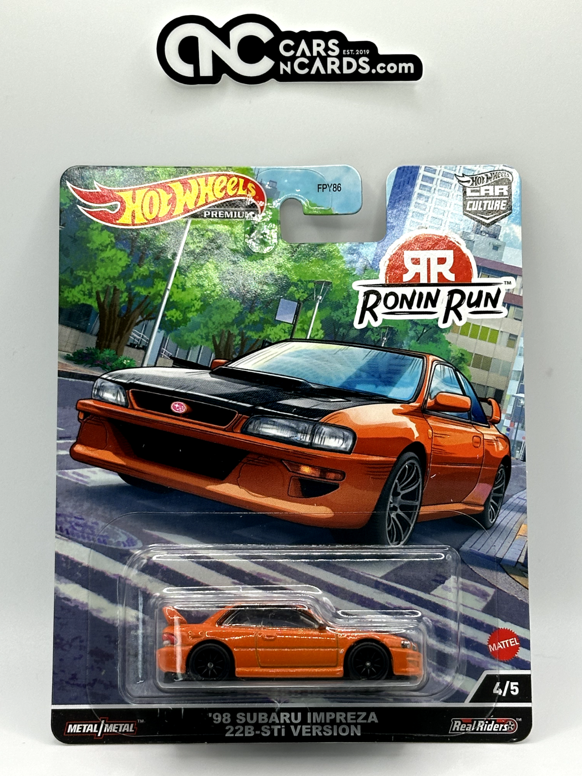 2022 Hot Wheels Premium Car Culture Ronin Run #4/5 '98 Subaru Impreza 22B-STi