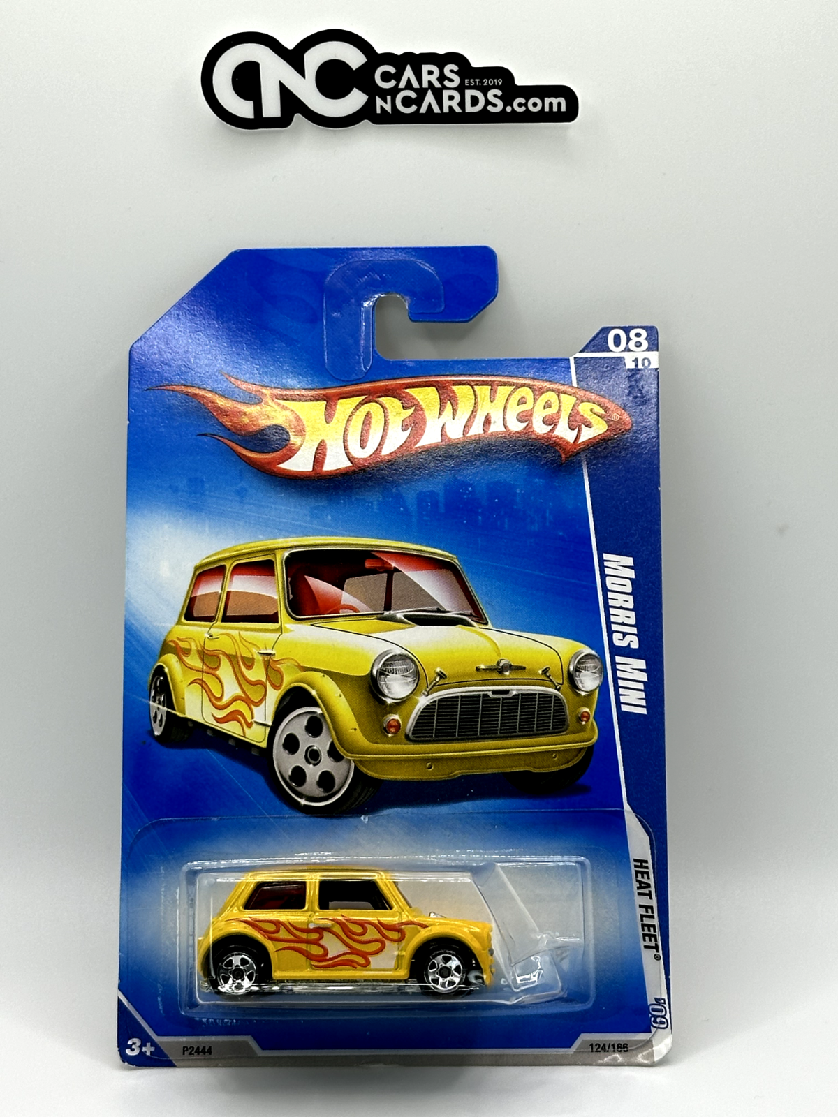 2009 Hot Wheels Heat Fleet 8/10 Morris Mini (Crushed Blister)