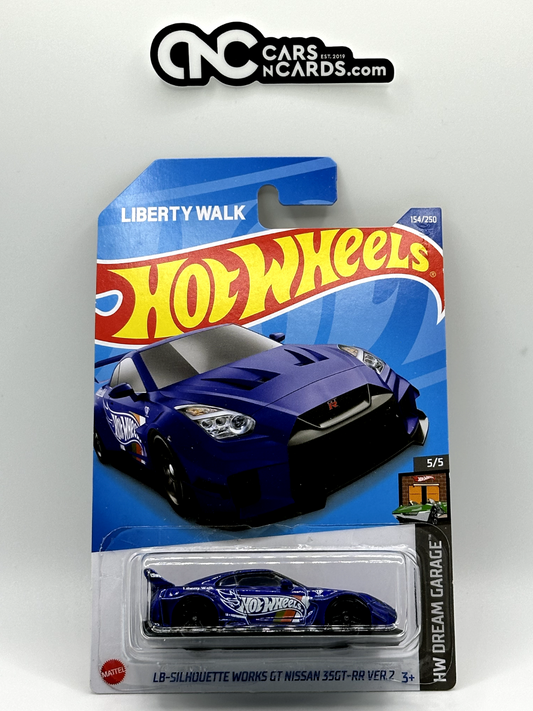 2022 Hot Wheels HW Dream Garage 5/5 LB-Silhouette Works GT Nissan 35GT-RR Blue