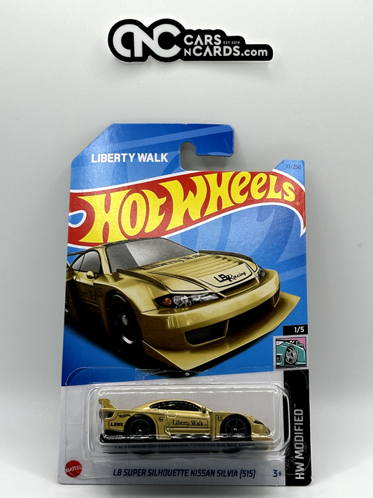 2023 Hot Wheels HW Modified LB Super Silhouette Nissan Silvia S15 Gold