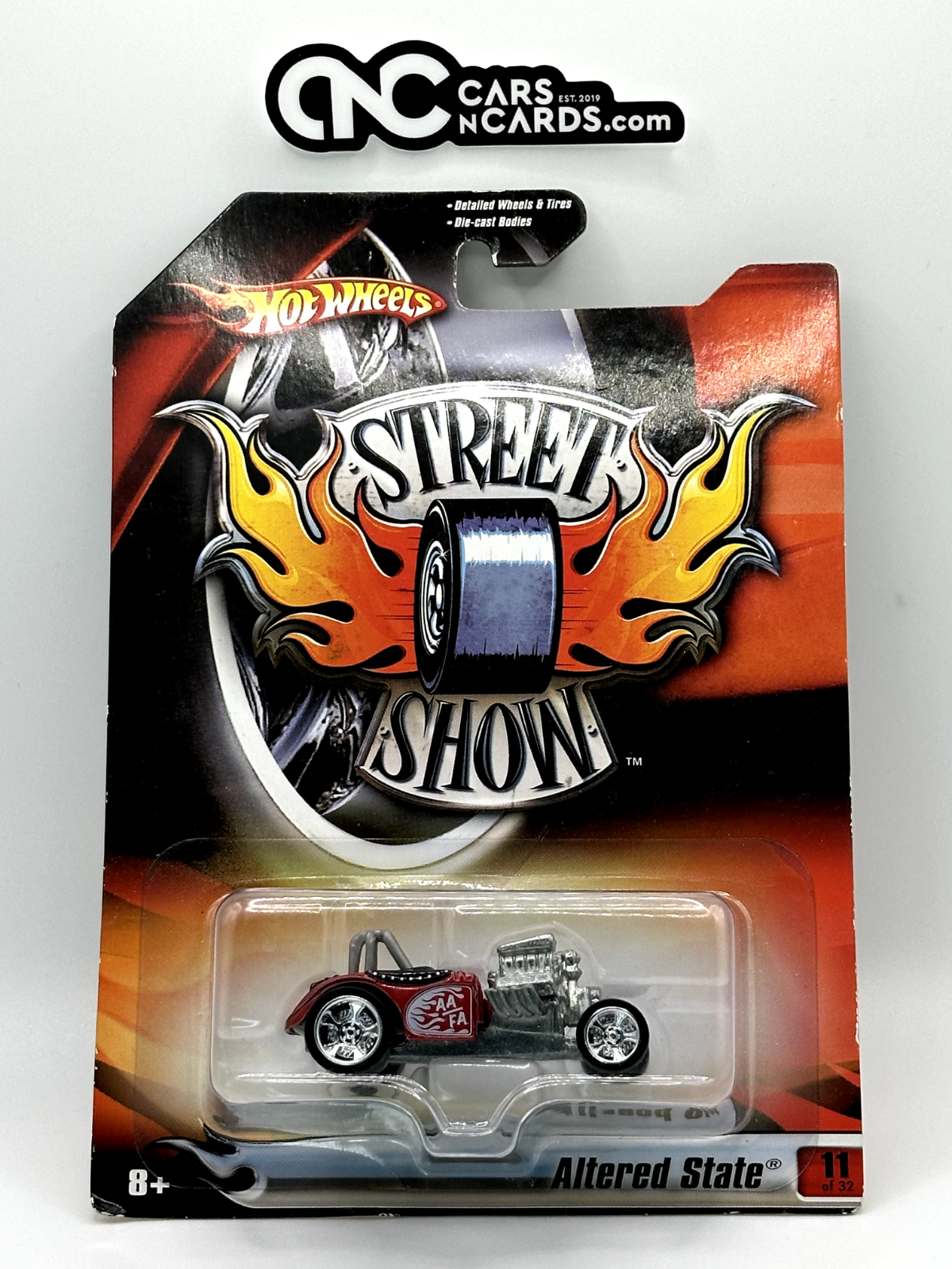 2007 Hot Wheels Street Show Altered State 6/32 Red Real Riders (Soft Corner)