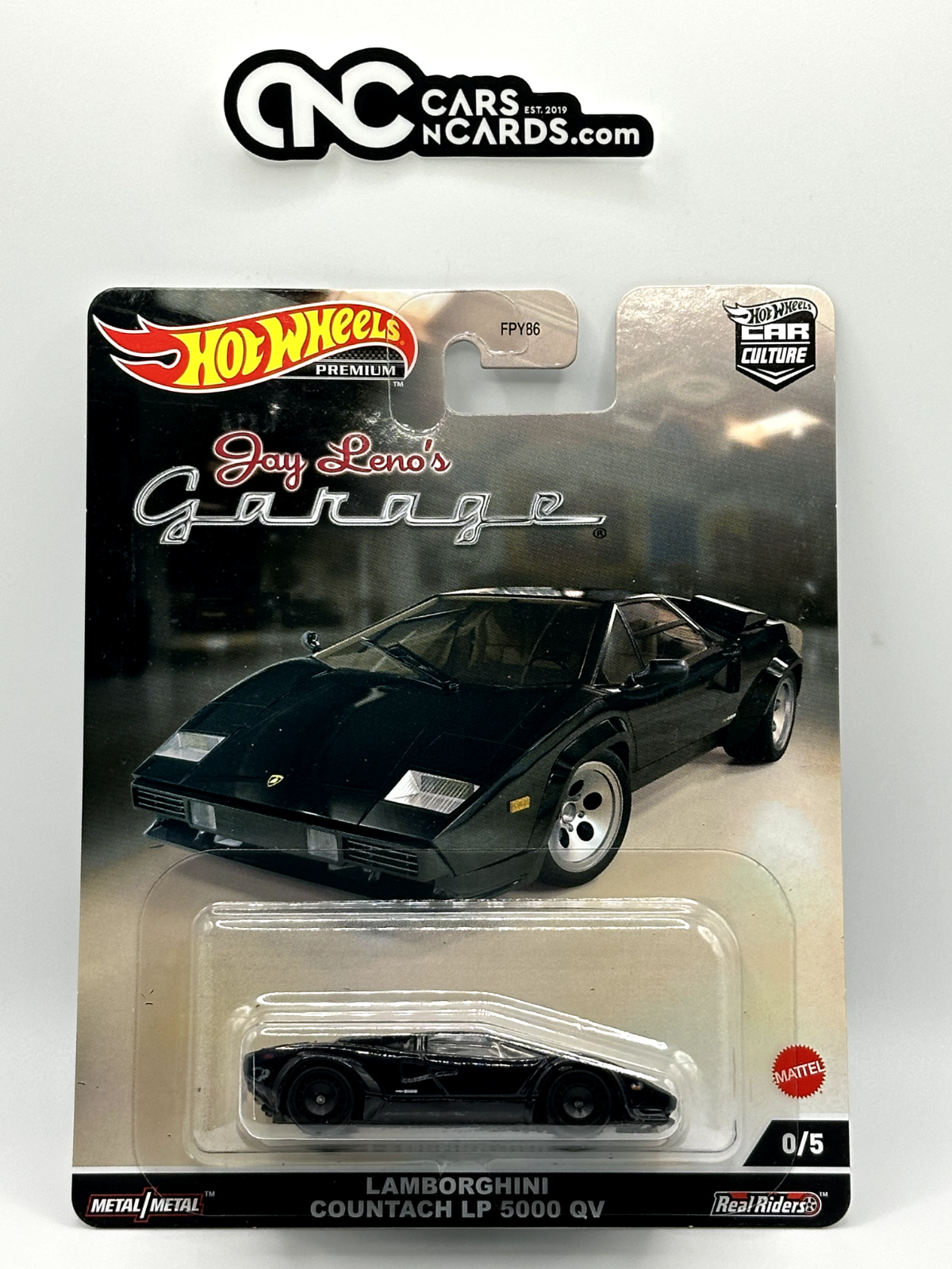 2022 Hot Wheels Premium Jay Leno's Garage Chase 0/5 Lamborghini Countach