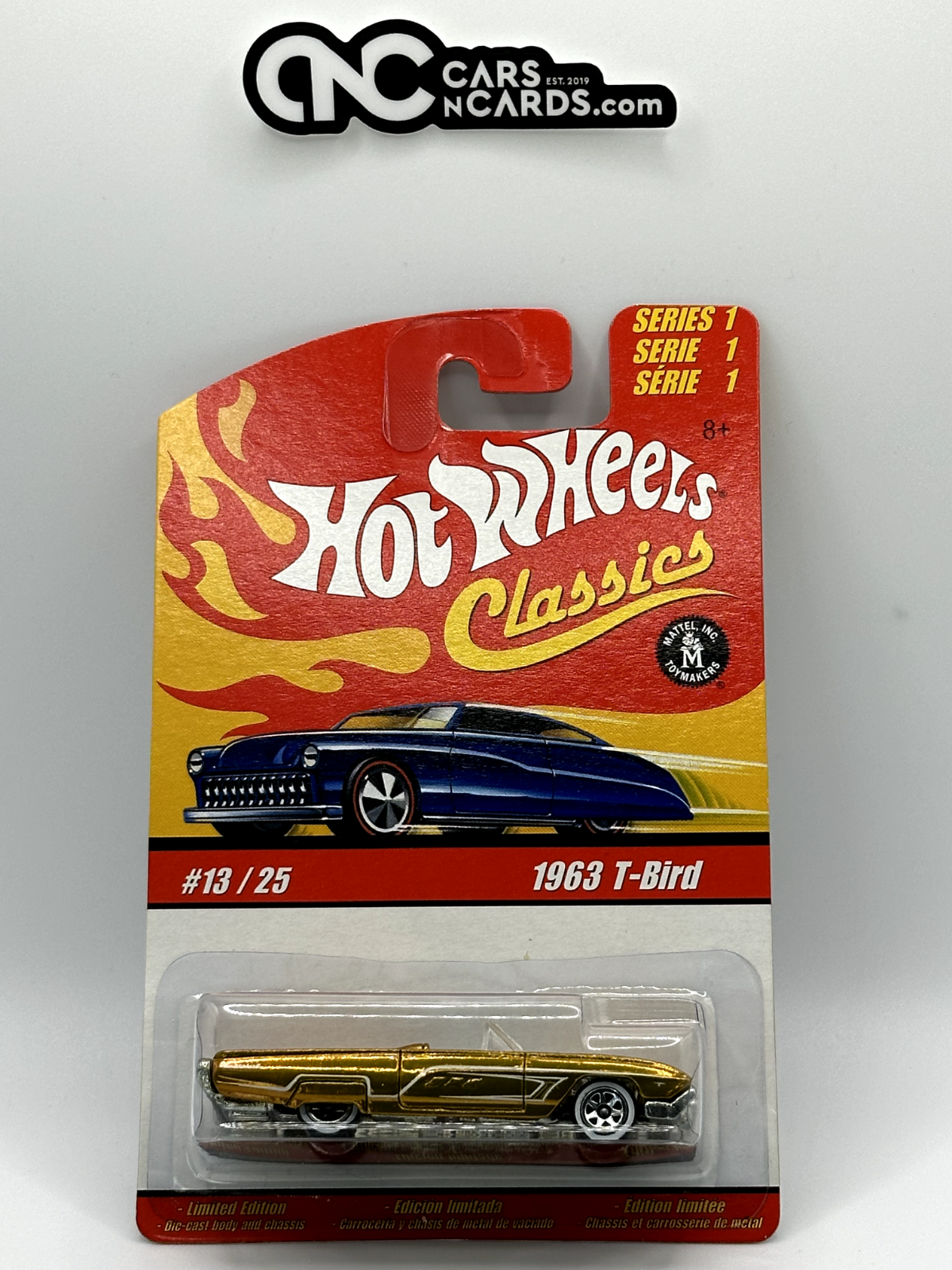 2005 Hot Wheels Classics Series 1 #13/25 1963 T-Bird Gold