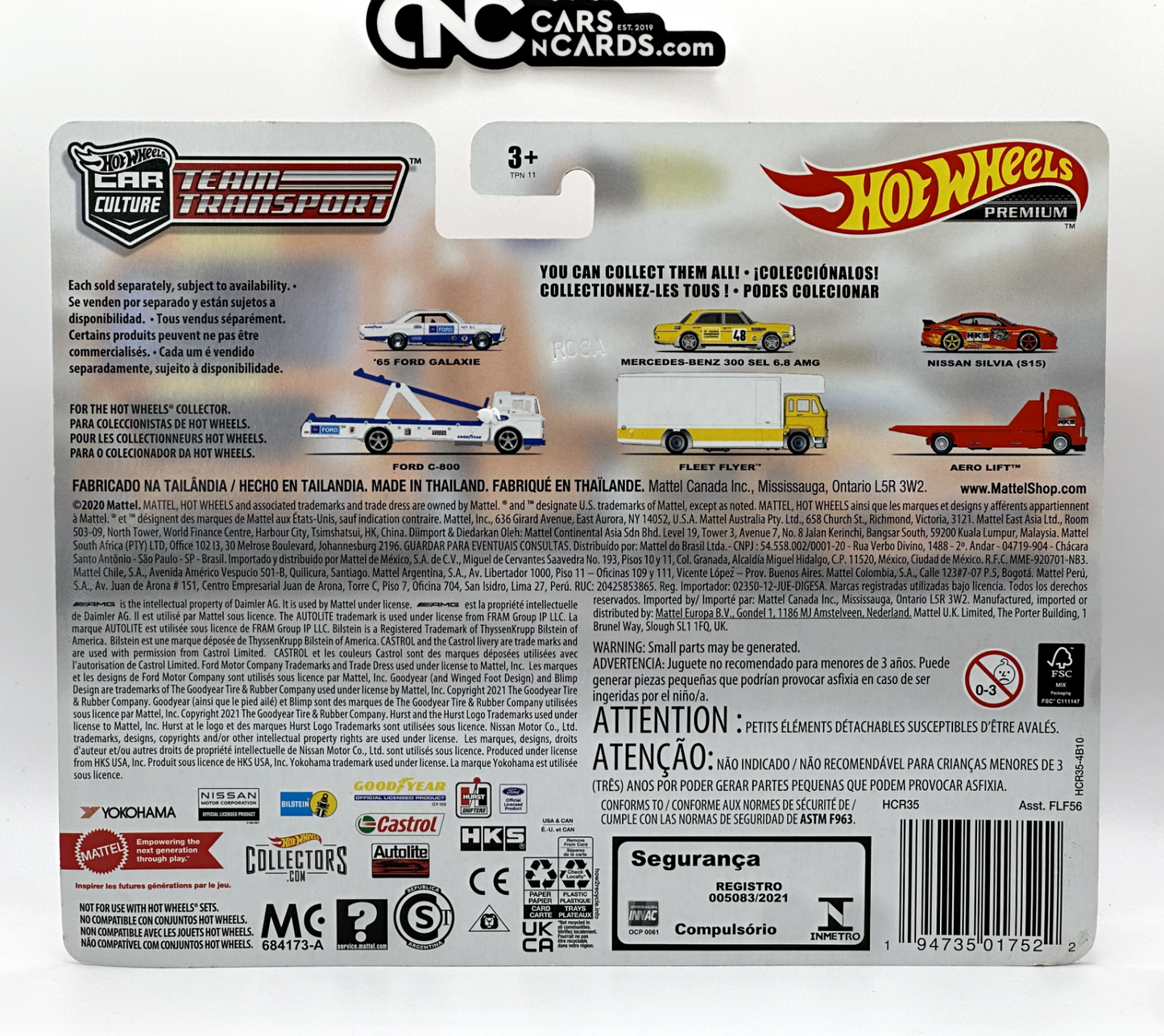 2022 Hot Wheels Premium Car Culture Team Transport Nissan Silvia (Soft Corners)