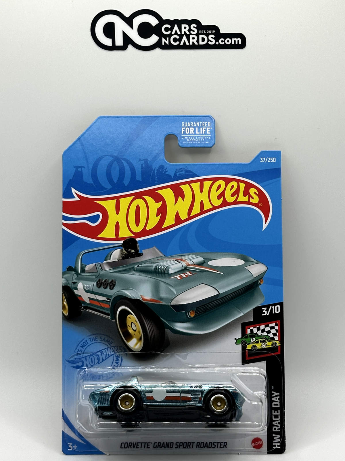 2021 Hot Wheels Super Treasure Hunt Corvette Grand Sport Roadster With Protector