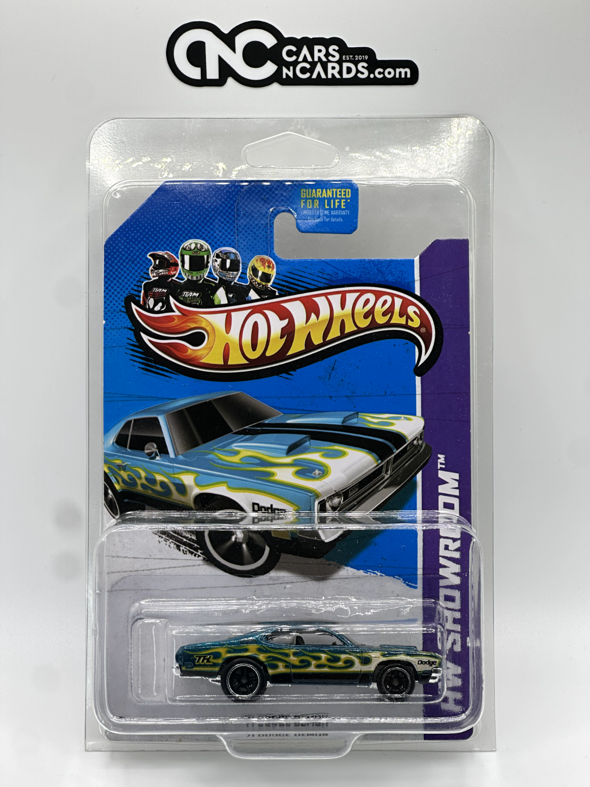 2013 Hot Wheels Super Treasure Hunt HW Showroom '71 Dodge Demon With Protector