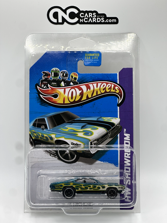 2013 Hot Wheels Super Treasure Hunt HW Showroom '71 Dodge Demon With Protector