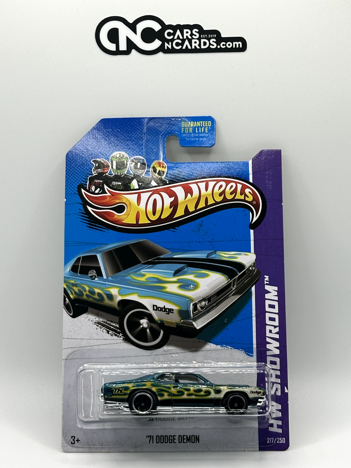 2013 Hot Wheels Super Treasure Hunt HW Showroom '71 Dodge Demon With Protector