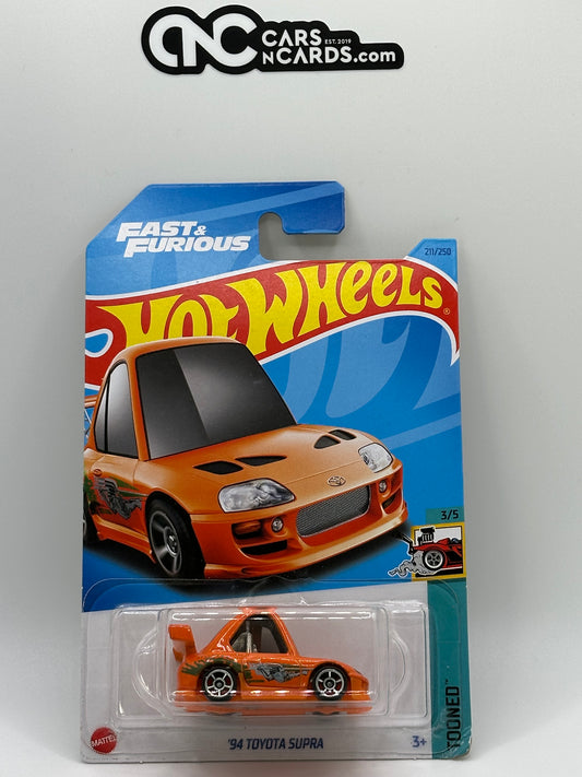 2023 Hot Wheels Tooned #3/5 '94 Toyota Supra Fast & Furious (Bent Corner)