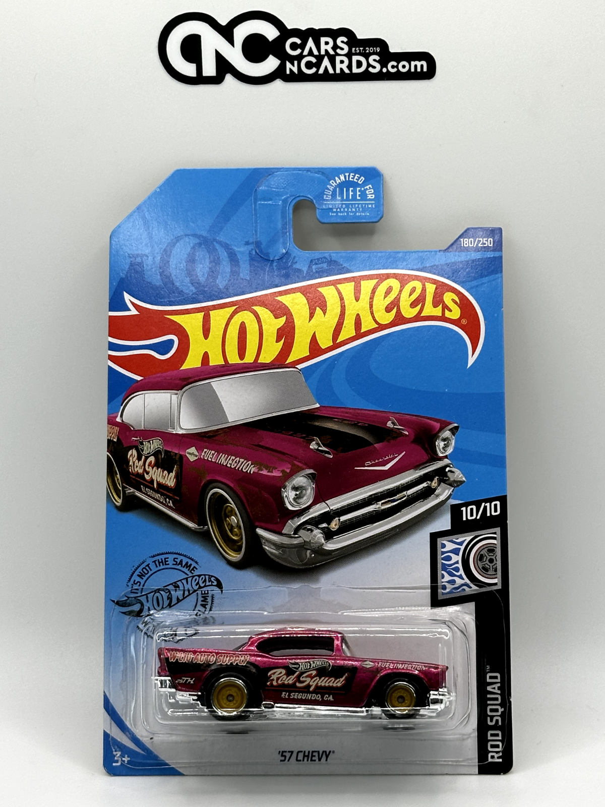 2020 Hot Wheels Rod Squad 10/10 Super Treasure Hunt '57 Chevy With Protector