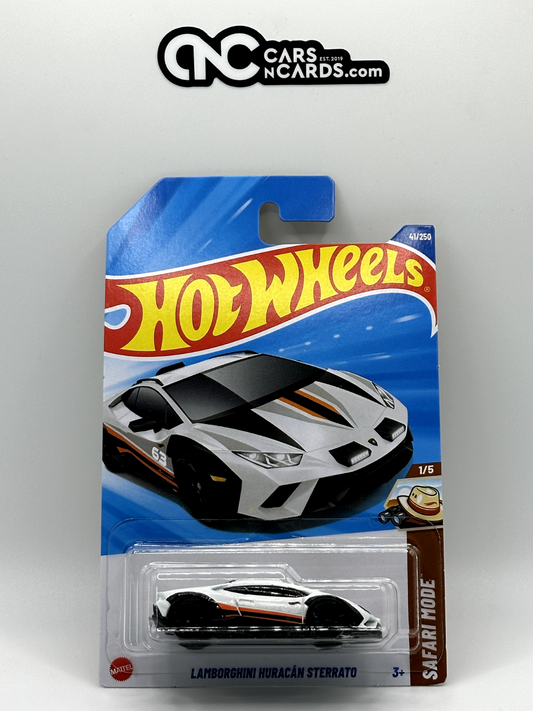 2025 Hot Wheels Safari Mode 1/5 Lamborghini Huracan Sterrato White