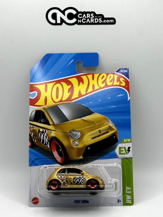 2025 Hot Wheels HW EV 3/10 Fiat 500e Gold