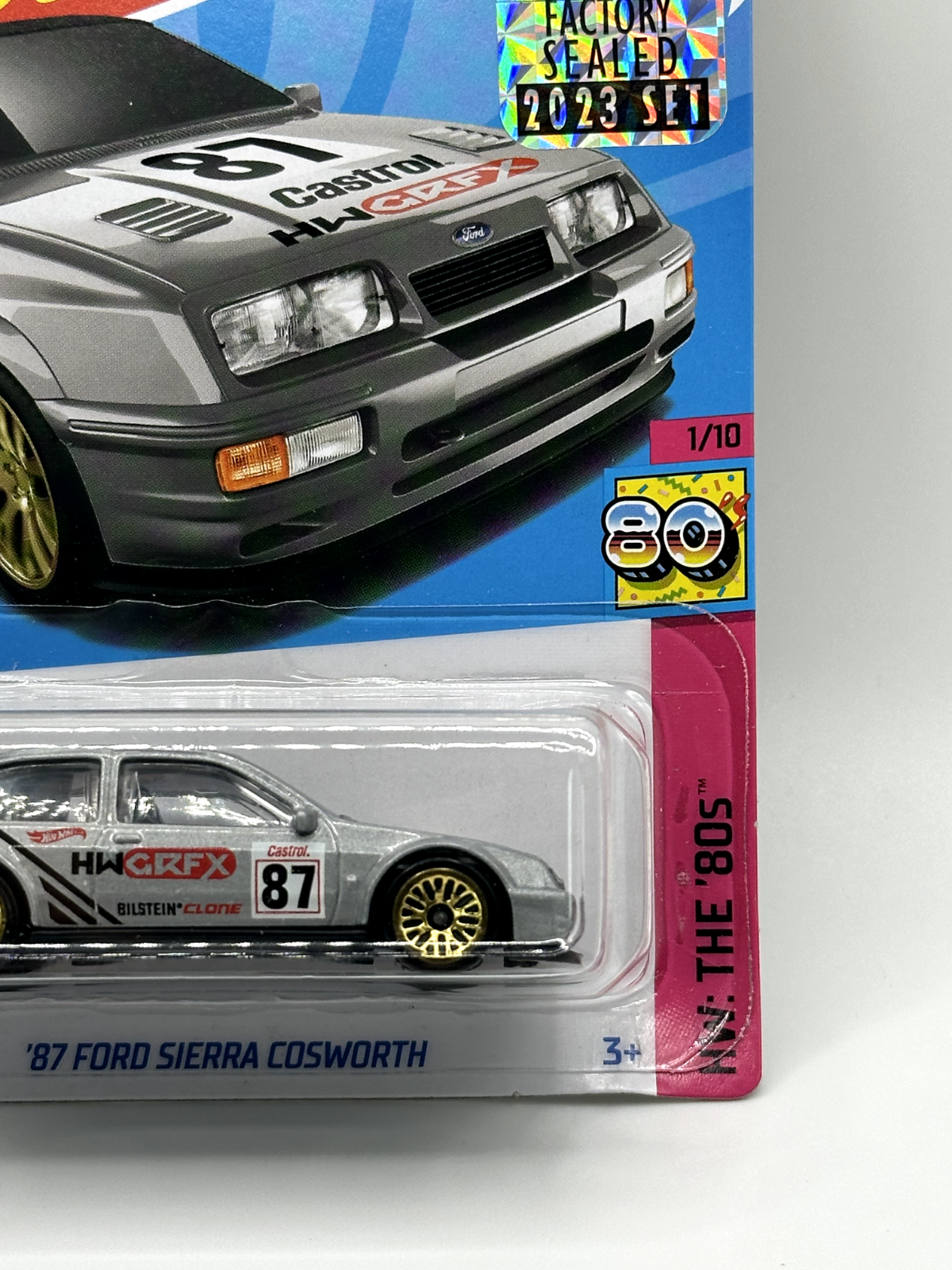 2023 Hot Wheels RLC Factory Sealed HW: The '80s '87 Ford Sierra Cosworth Grey