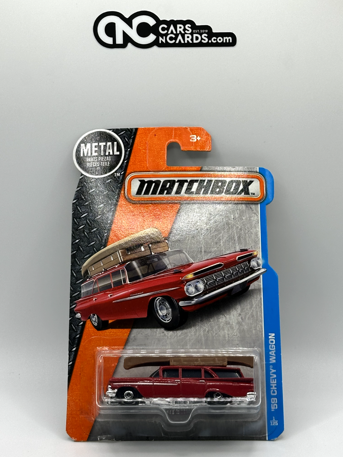 2017 Matchbox '59 Chevy Wagon Red 1/125