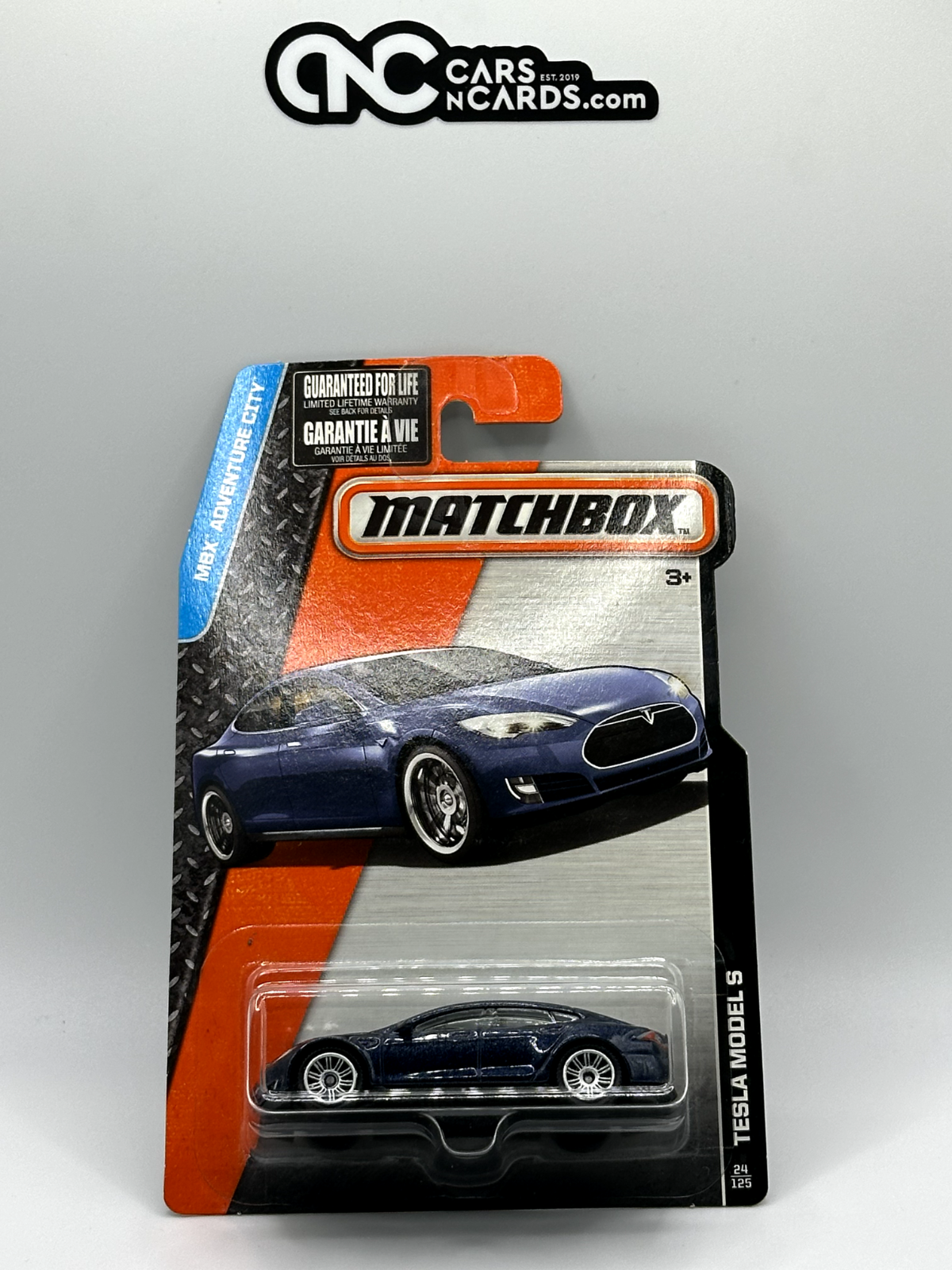 2016 Matchbox Tesla Model S Blue 24/125