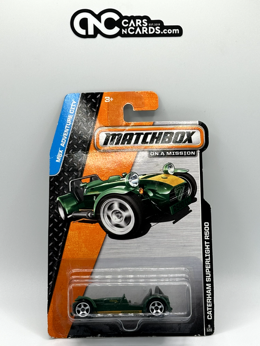 2014 Matchbox Caterham Superlight R500 #9/120 (Card Crease)