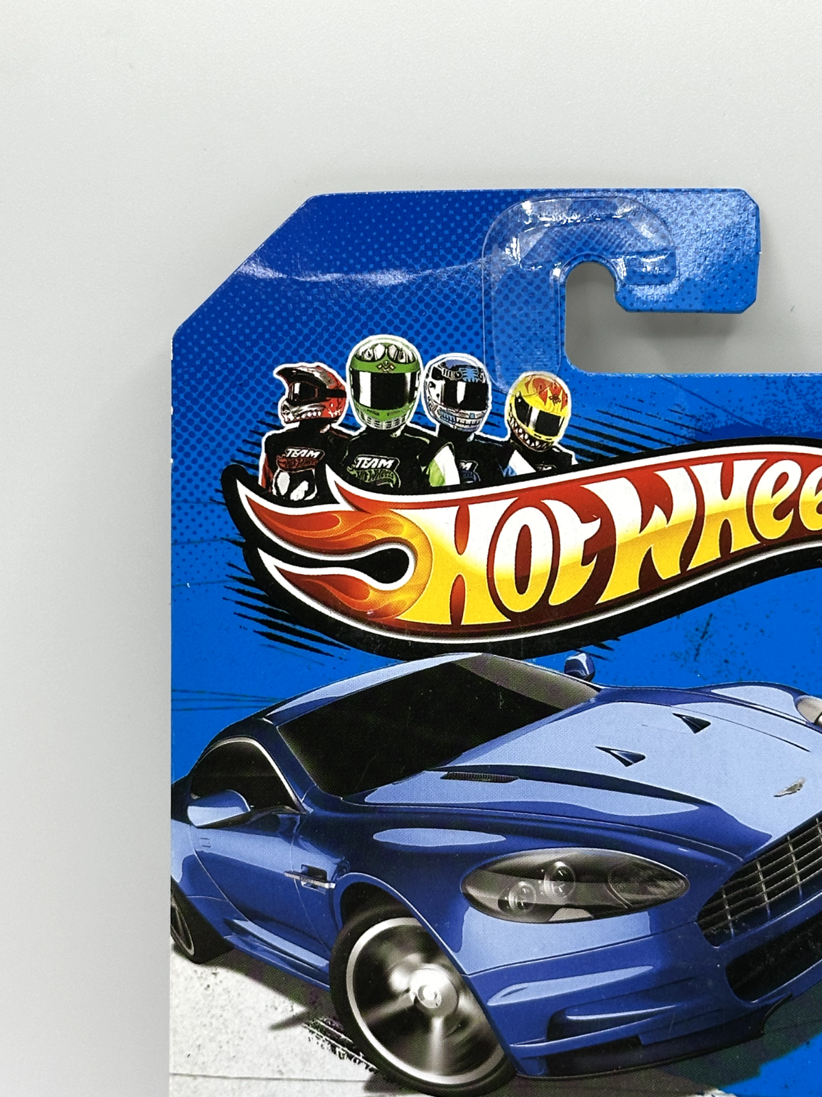 2013 Hot Wheels HW Showroom Aston Martin DBS Blue (Card Crease)