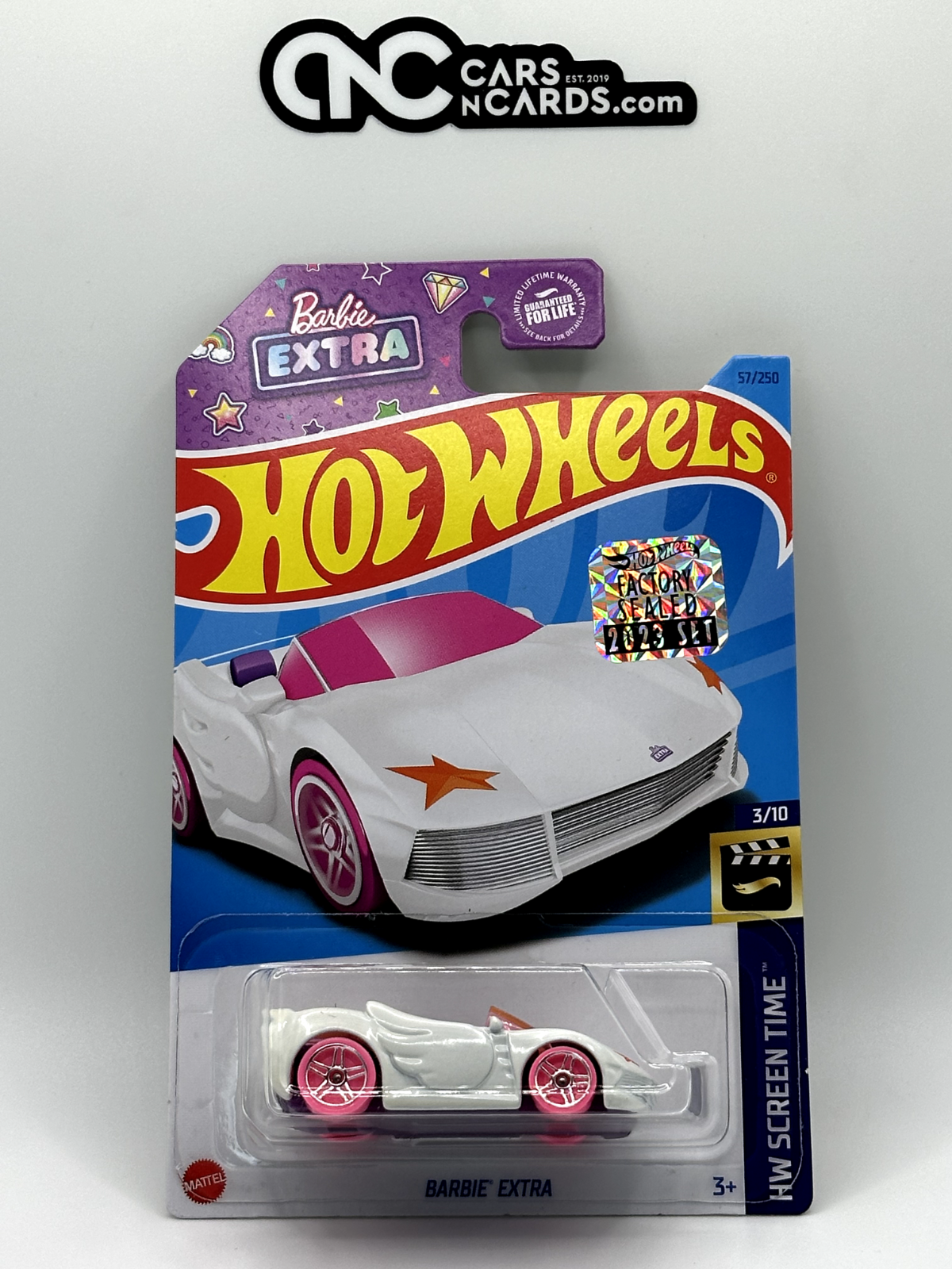 2023 Hot Wheels RLC Factory Sealed HW Screen Time 3/10 Barbie Extra White