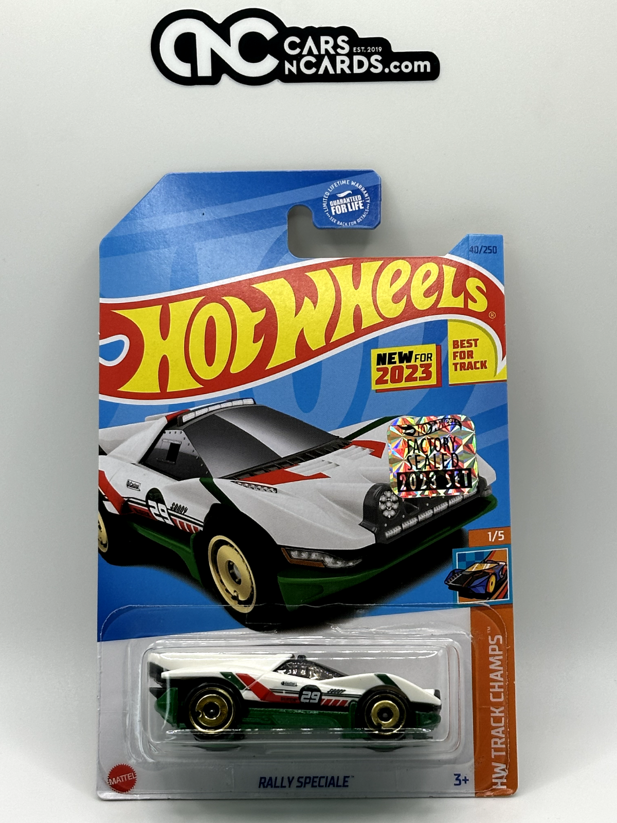 2023 Hot Wheels RLC Factory Sealed HW Track Champs 1/5 Rally Special White