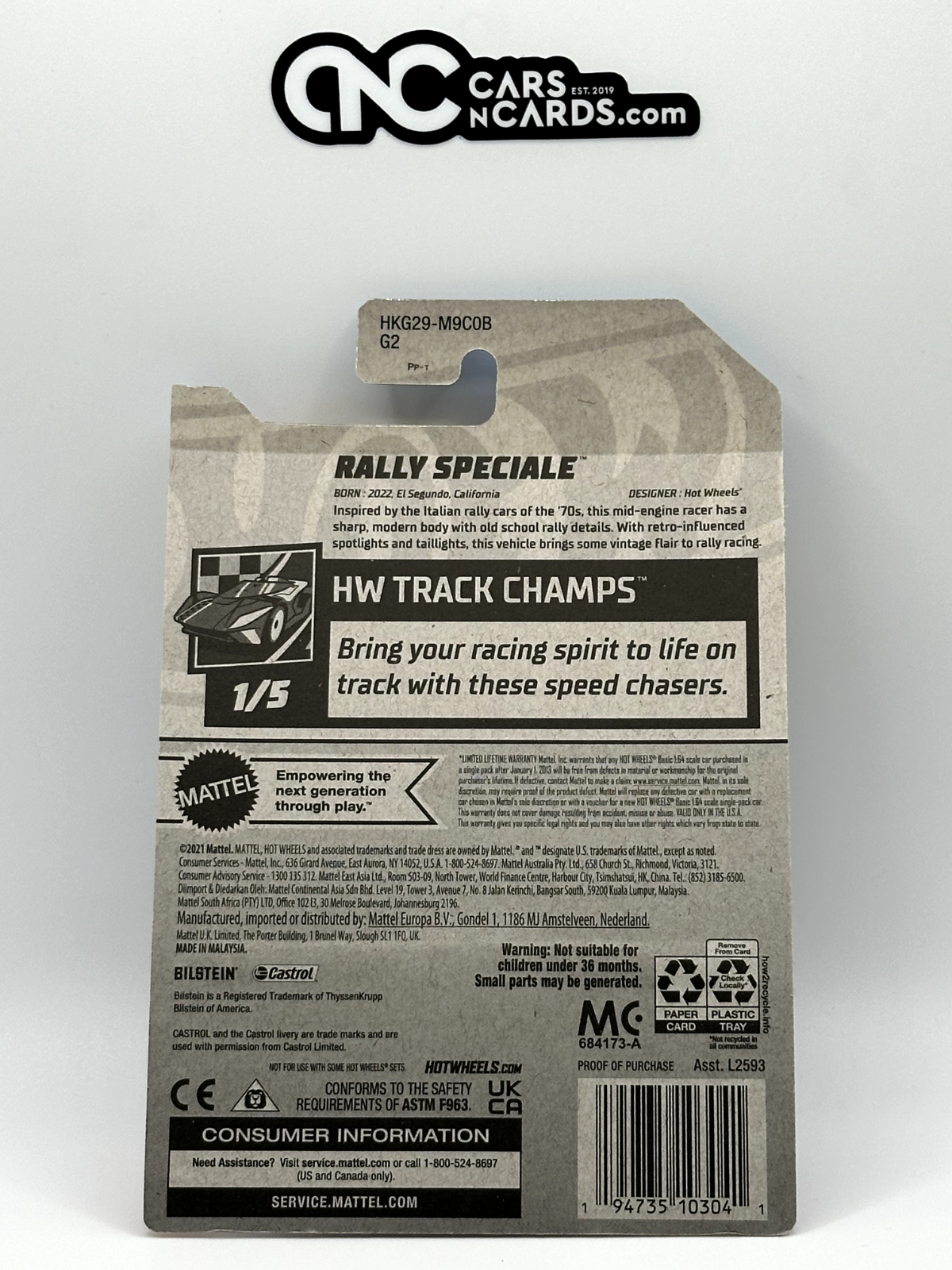 2023 Hot Wheels RLC Factory Sealed HW Track Champs 1/5 Rally Special Black