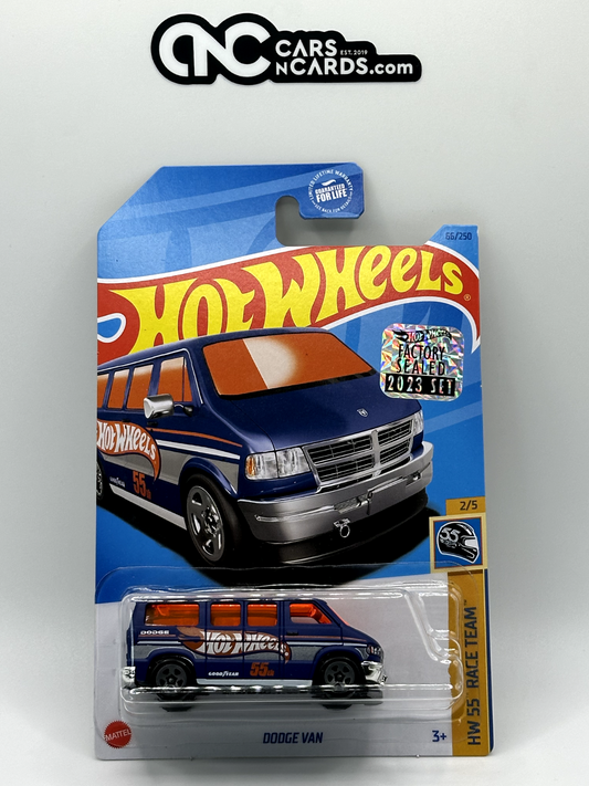 2023 Hot Wheels RLC Factory Sealed HW 55 Race Team 2/5 Dodge Van Blue