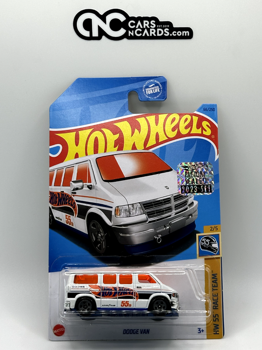 2023 Hot Wheels RLC Factory Sealed HW 55 Race Team 2/5 Dodge Van White