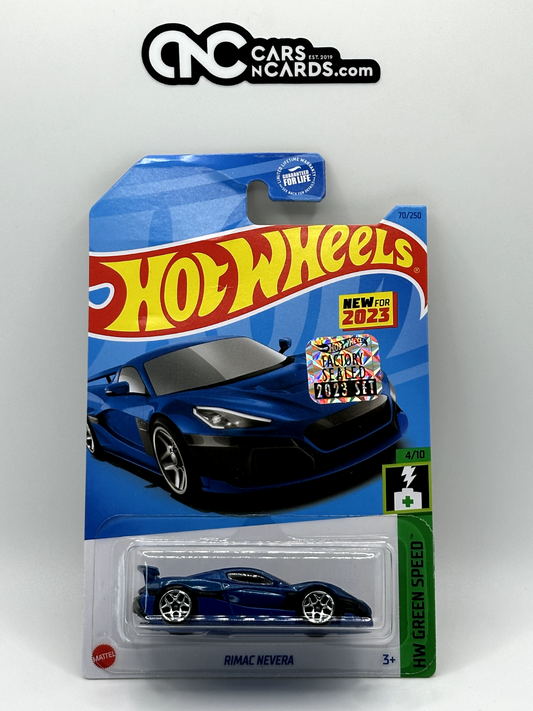 2023 Hot Wheels RLC Factory Sealed Rimac Nevera Blue (Card Damage)