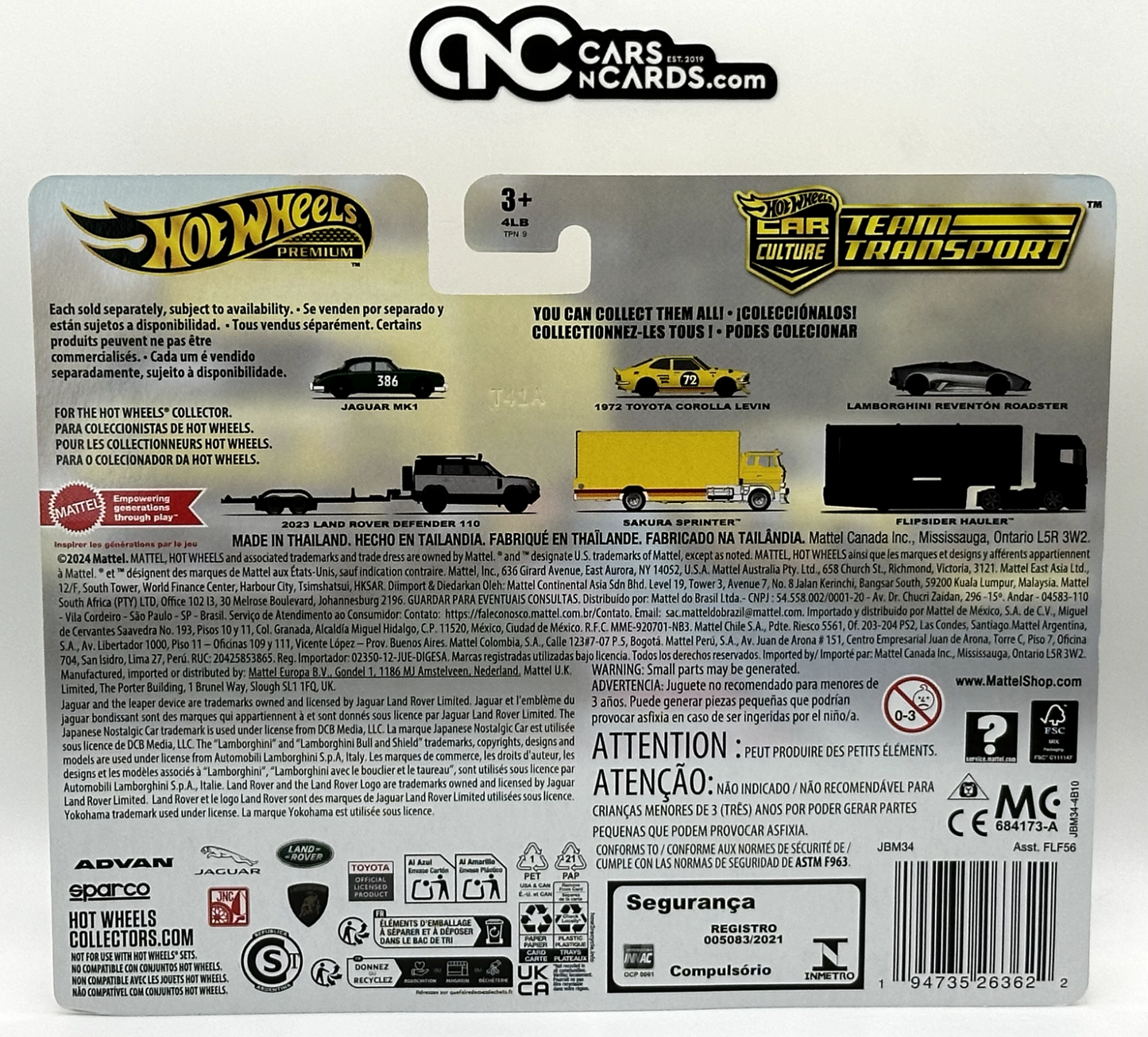 2025 Hot Wheels Premium Car Culture Team Transport #75 1972 Toyota Corolla Levin