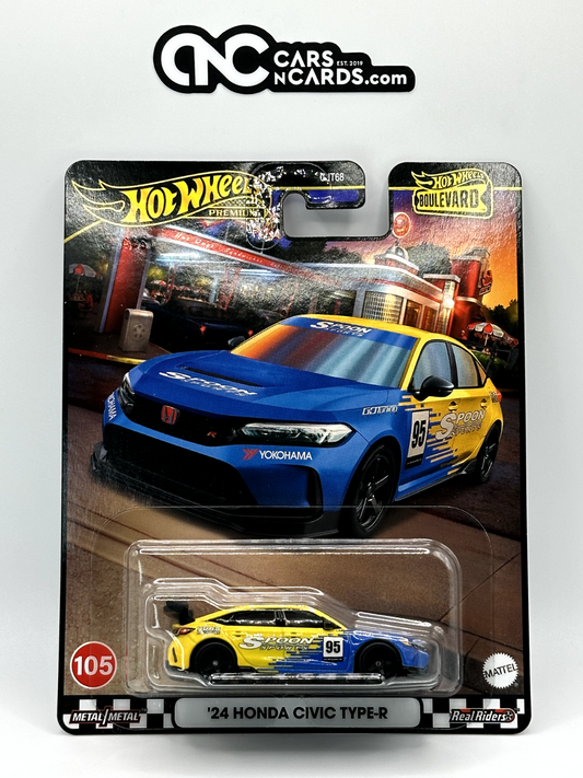 2024 Hot Wheels Premium Boulevard #105 '24 Honda Civic Type-R Spoon Sports