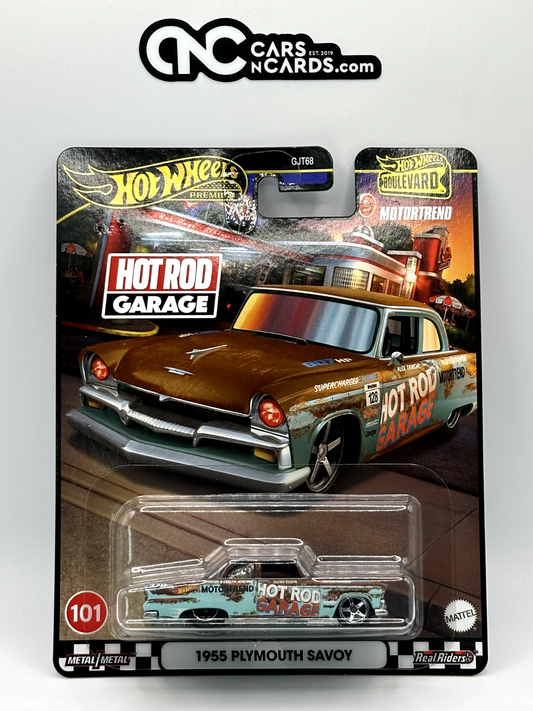 2024 Hot Wheels Premium Boulevard #101 1955 Plymouth Savoy Hot Rod Garage