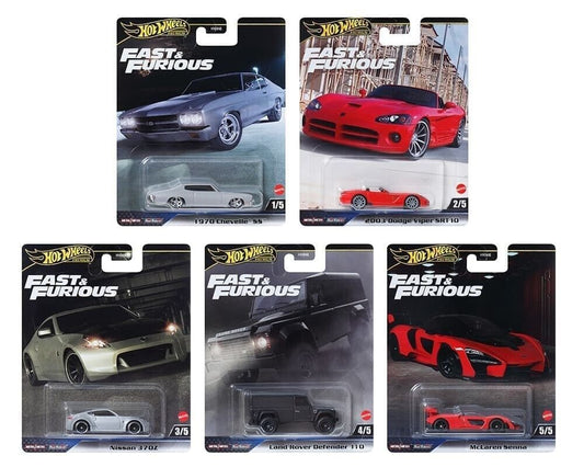 2025 Hot Wheels Premium Fast & Furious J Assortment Full Set of 5 Cars