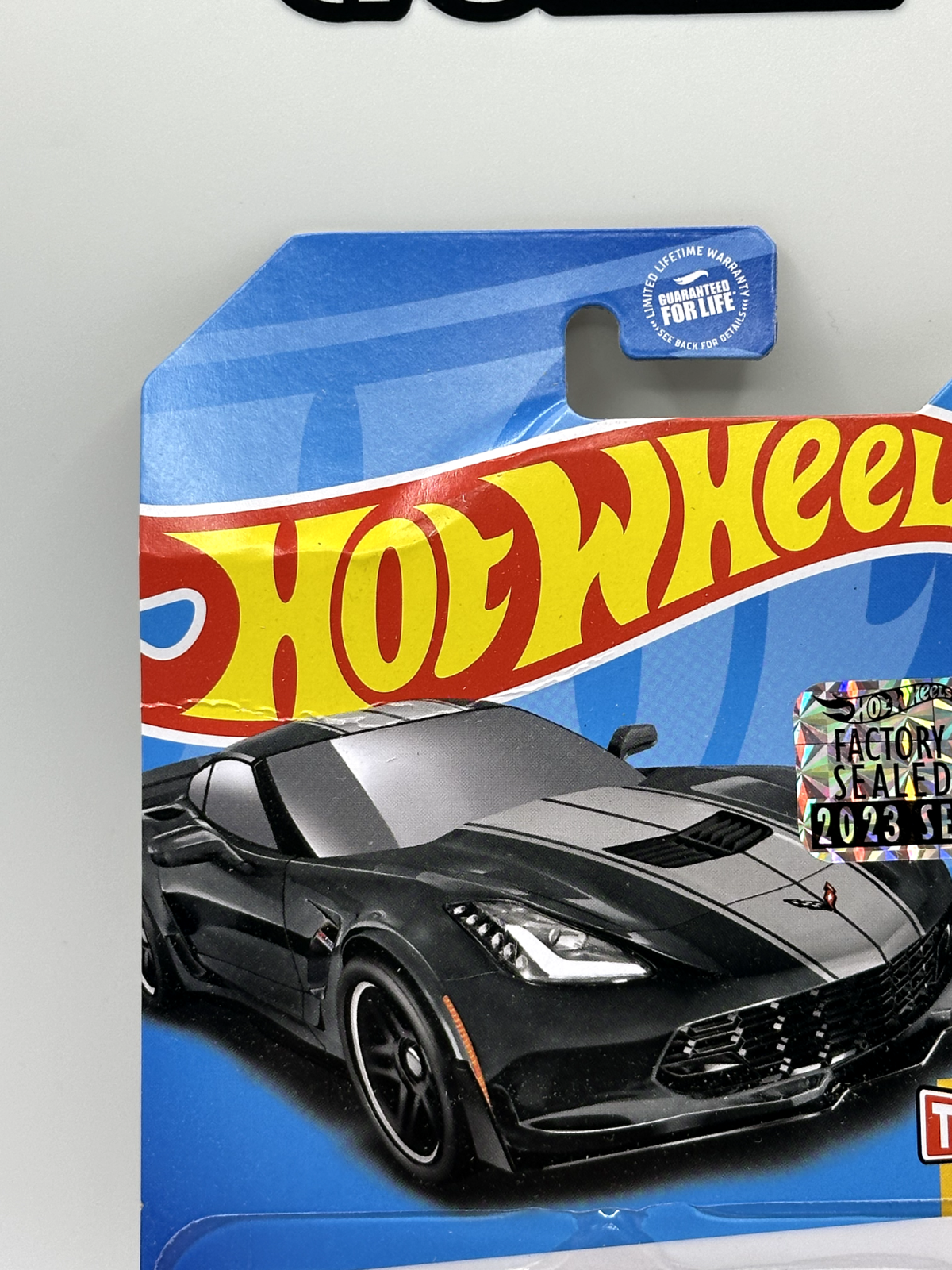 2023 Hot Wheels RLC Factory Sealed Then and Now 1/10 Corvette C7 Z06 Card Crease