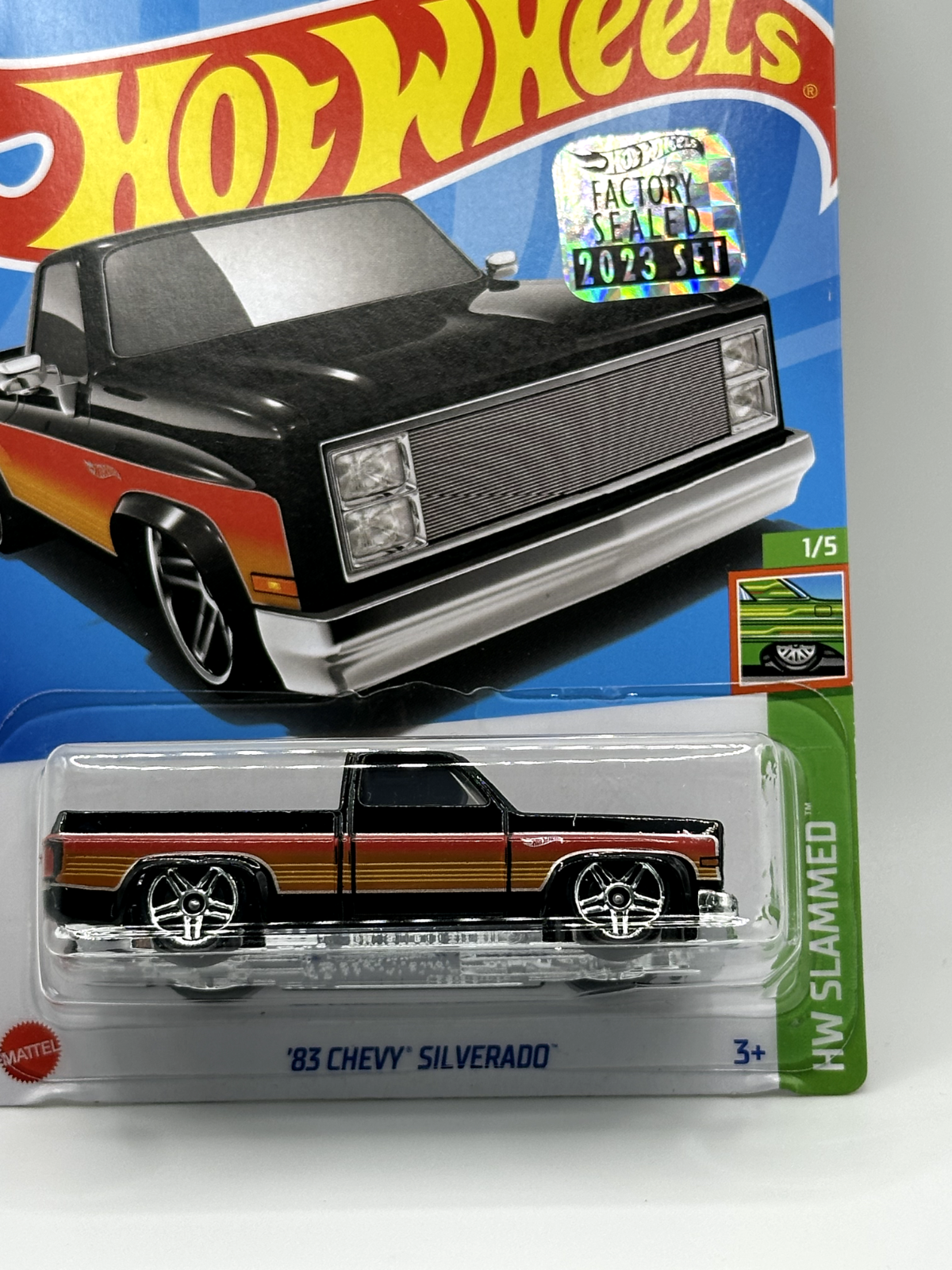 2023 Hot Wheels RLC Factory Sealed HW Slammed '83 Chevy Silverado (Card Damage)