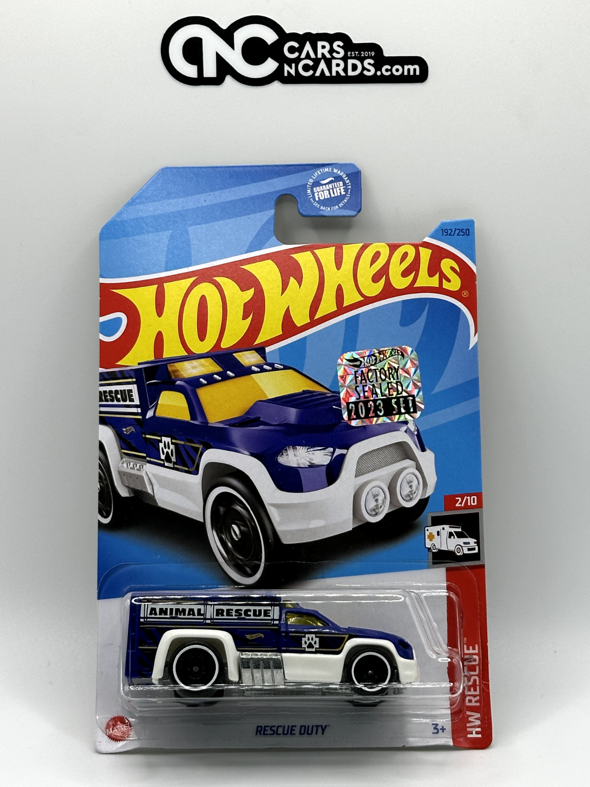 2023 Hot Wheels RLC Factory Sealed HW Rescue 2/10 Rescue Duty Blue Soft Corners