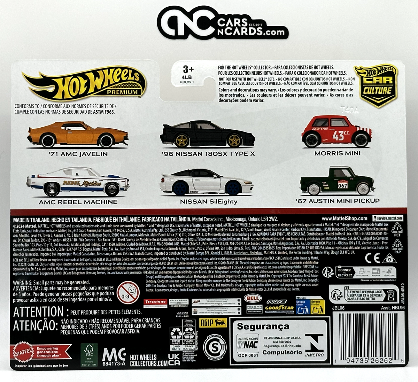 2025 Hot Wheels Premium Car Culture 2 Pack '71 AMC Javelin & AMC Rebel Machine