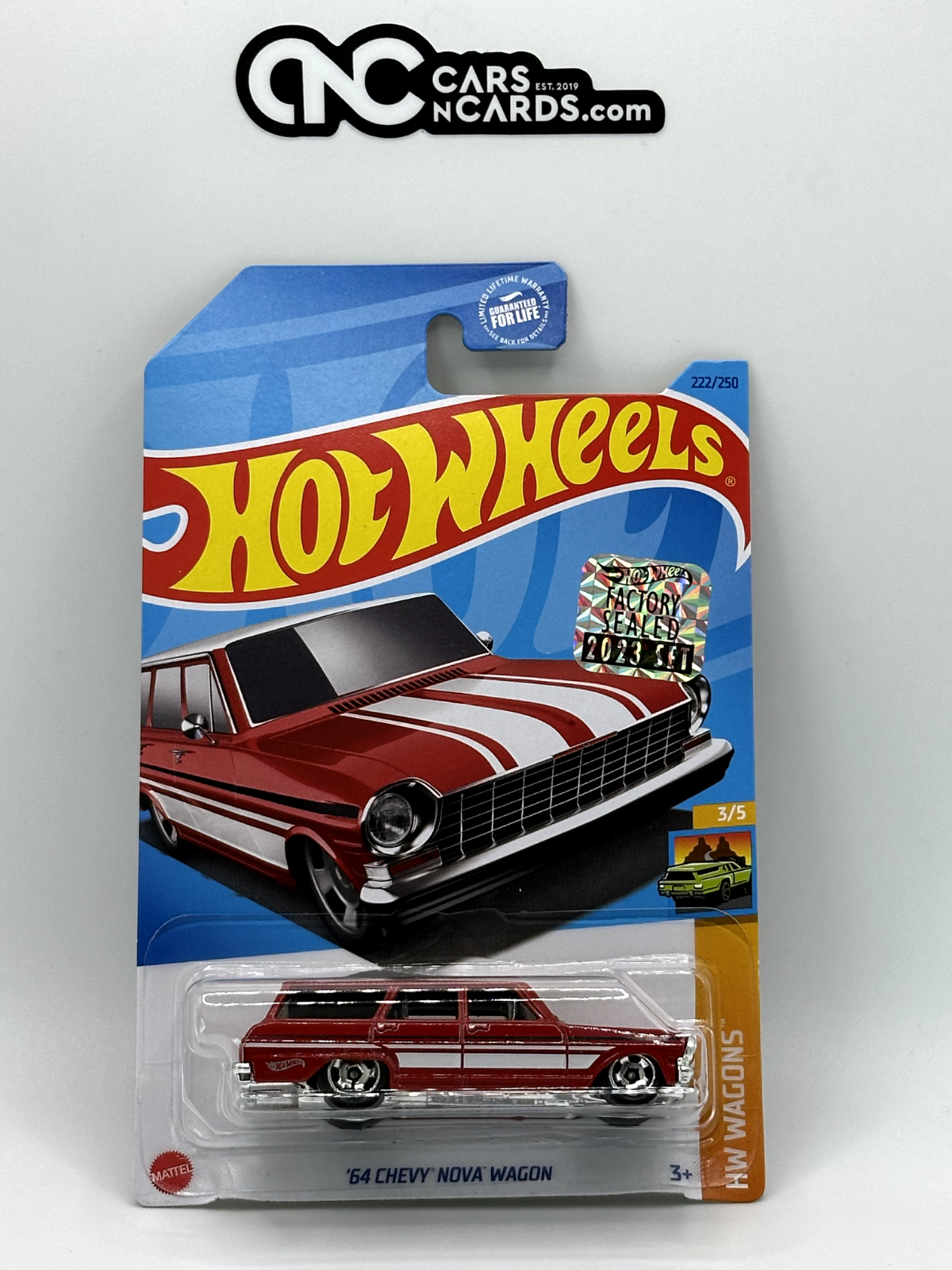 2023 Hot Wheels RLC Factory Sealed HW Wagons '64 Chevy Nova Wagon (Card Damage)