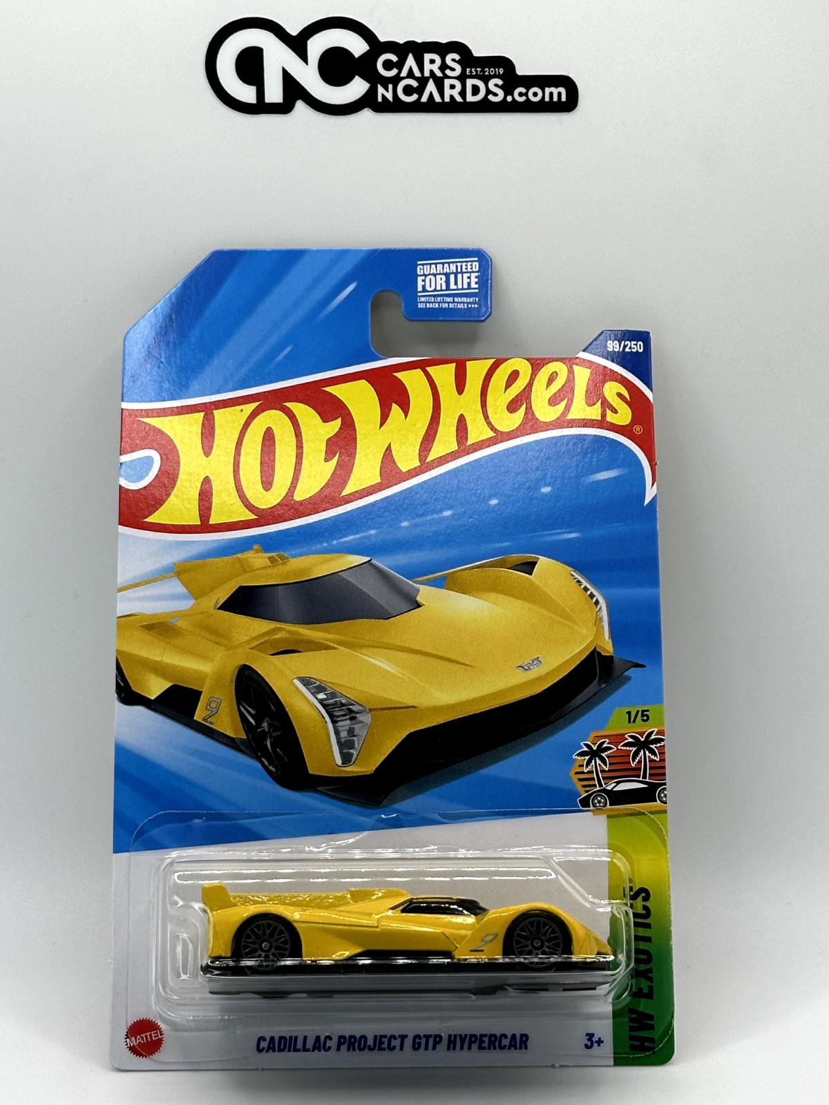 2025 Hot Wheels HW Exotics 1/5 Cadillac Project GTP Hypercar Yellow